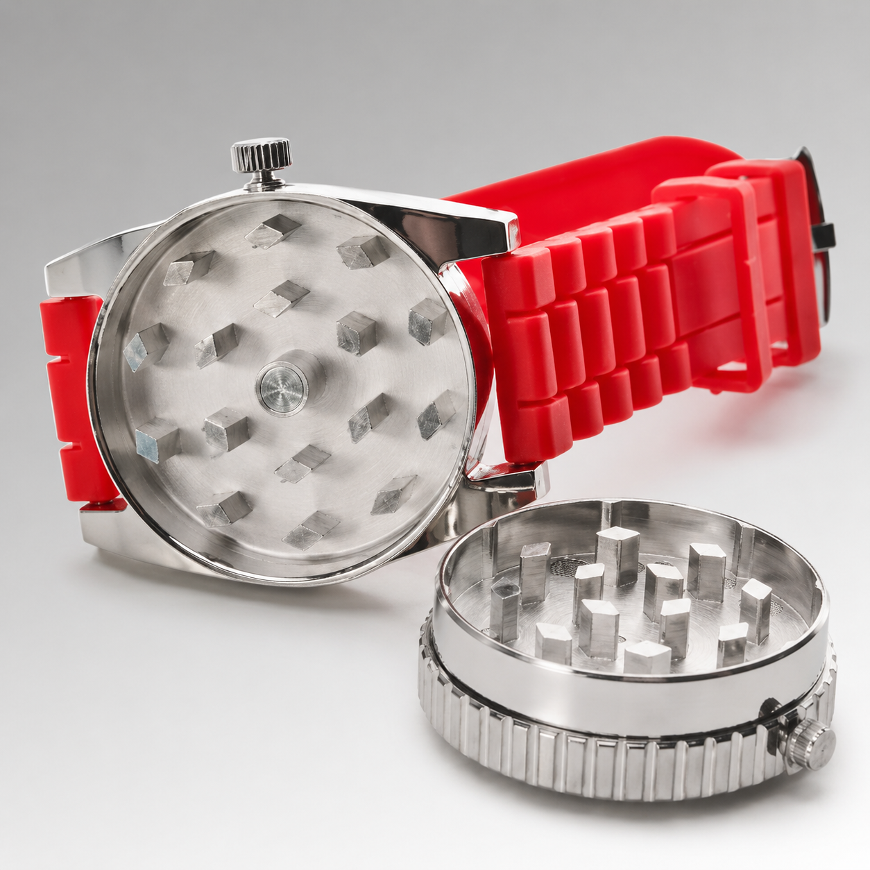 Reloj Funcional con Moledor de Hierbas Discreto